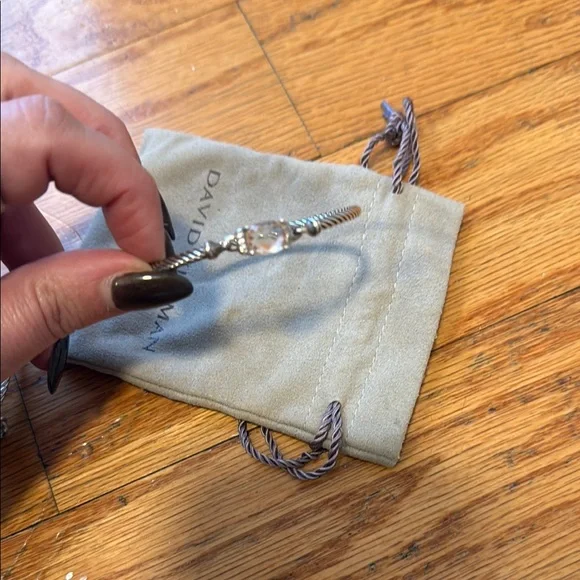 David Yurman Silver Bracelets with Gem Accents 2 bracelets - Picture 6 of 6